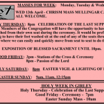Easter Ceremony Times 2023